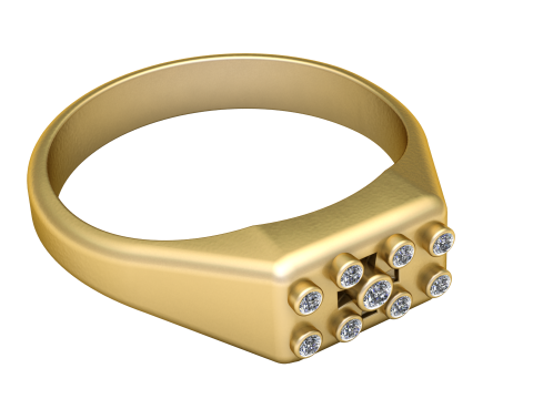Ring pendant 3d printable model 3Dプリントモデル