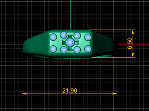 Ring pendant 3d printable model 3Dプリントモデル
