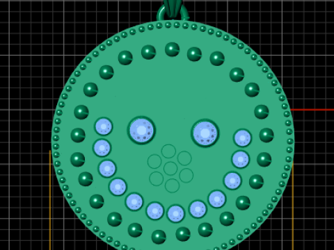 Rebel Alliance pendant 3d printable model Modello di stampa 3D