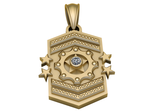LAELIUS Antiques pendant 3d printable model 3D प्रिंट मॉडल