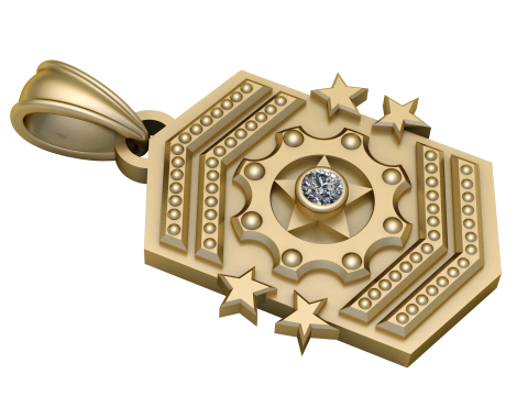 LAELIUS Antiques pendant 3d printable model 3D प्रिंट मॉडल