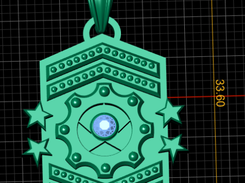 LAELIUS Antiques pendant 3d printable model 3D प्रिंट मॉडल