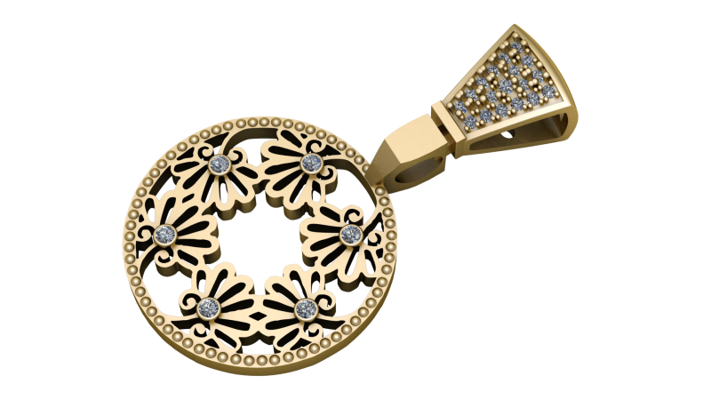 RUBY FAIZA pendant 3d printable model 3D Print Model .c4d .max .obj .3ds .fbx .stl .blend 