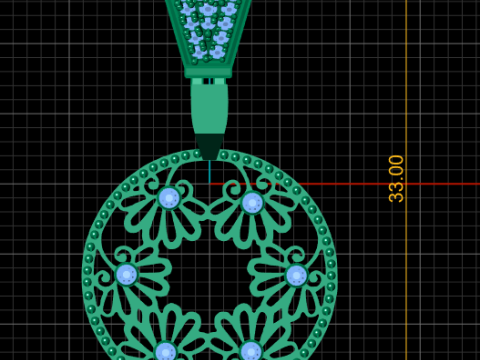 RUBY FAIZA pendant 3d printable model 3D Print Model