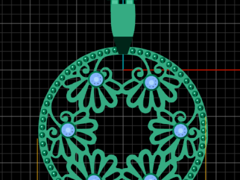 RUBY FAIZA pendant 3d printable model 3D Print Model