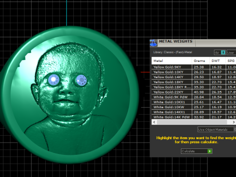Goth Hip Hop ring pendant 3d printable model 3D Baskı Modeli