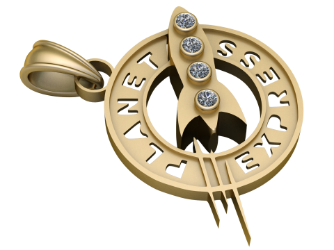 Buy Rocket Ship pendant 3d printable model 3D Print Model
