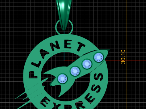 Buy Rocket Ship pendant 3d printable model 3D Print Model