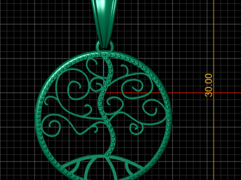 New Fashion Gold Color pendant 3d printable model 3Dプリントモデル