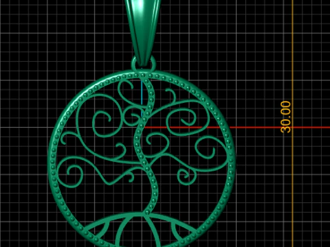 New Fashion Gold Color pendant 3d printable model 3D Print Model
