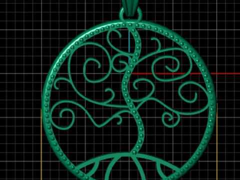 New Fashion Gold Color pendant 3d printable model 3Dプリントモデル