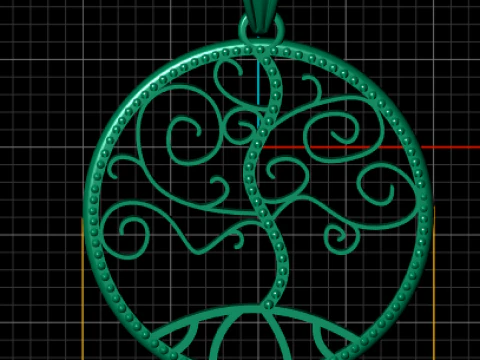 New Fashion Gold Color pendant 3d printable model 3D Print Model