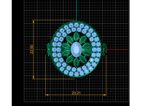 Daimand ring pendant 3d printable model 3D Print Model