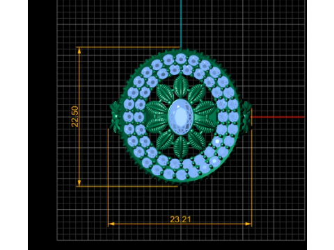 Daimand ring pendant 3d printable model 3D Print Model
