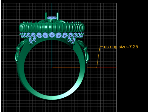 Daimand ring pendant 3d printable model 3D Print Model