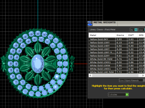 Daimand ring pendant 3d printable model 3D Print Model