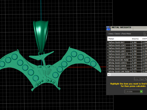 HIP HOP BAT pendant 3d printable model 3D Print Model