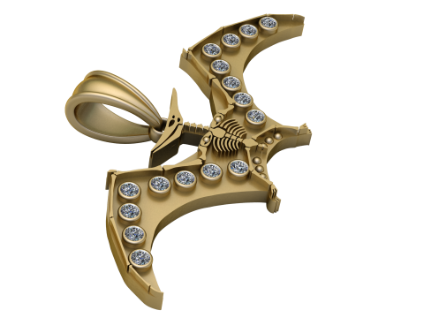 HIP HOP BAT pendant 3d printable model 3D Print Model