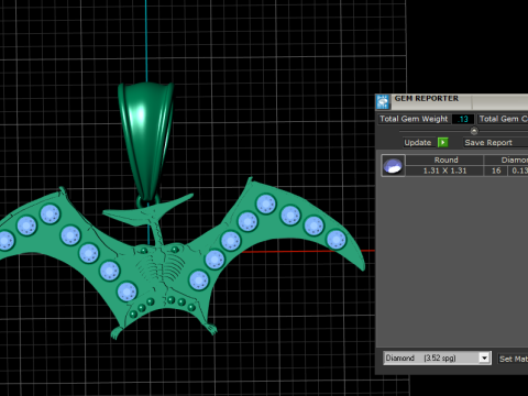 HIP HOP BAT pendant 3d printable model 3D Print Model