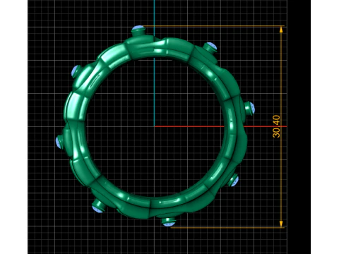 Circle ring pendant 3d printable model 3D Print Model