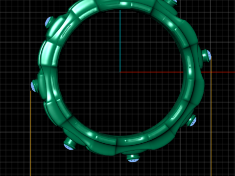 Circle ring pendant 3d printable model 3D Print Model