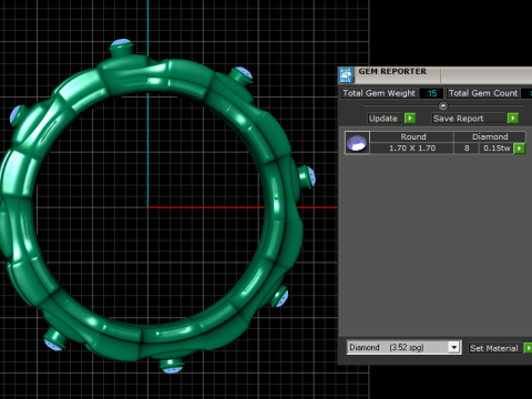 Circle ring pendant 3d printable model 3D Print Model