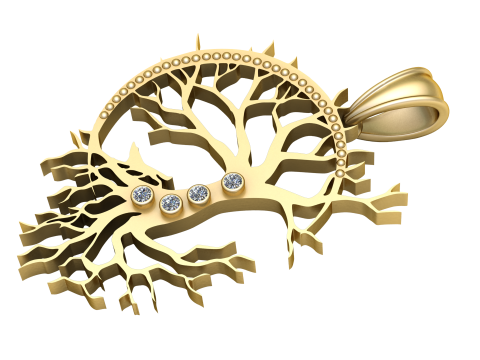 Tree pendant 3d printable model 3D Print Model