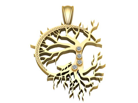 Tree pendant 3d printable model 3D Print Model