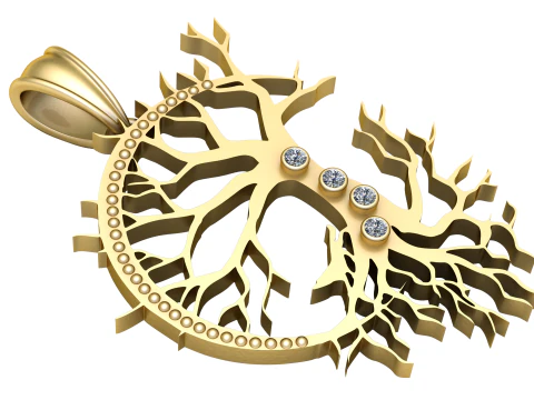 Tree pendant 3d printable model 3D Print Model