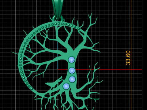Tree pendant 3d printable model 3D Print Model