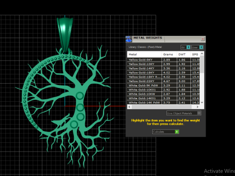Tree pendant 3d printable model 3D Baskı Modeli