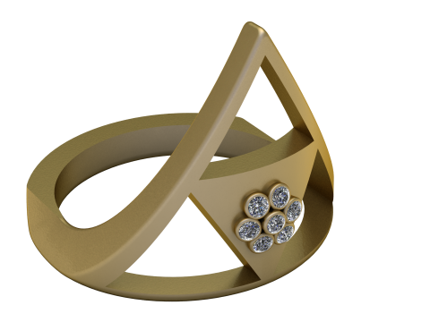 Have Faith Ring pendant 3d printable model 3D Print Model