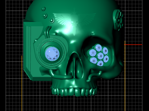 Stlish skull ring pendant 3d printable model 3D Print Model