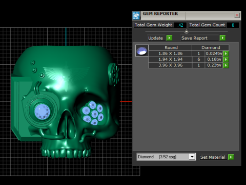 Stlish skull ring pendant 3d printable model 3D Print Model