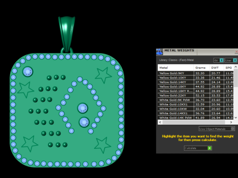Certified Natural PANDANT 3D PRINTABLE MODAL 3D प्रिंट मॉडल