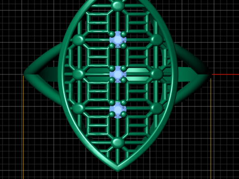 Stylish gold ring PANDANT 3D PRINTABLE MODAL 3D Print Model