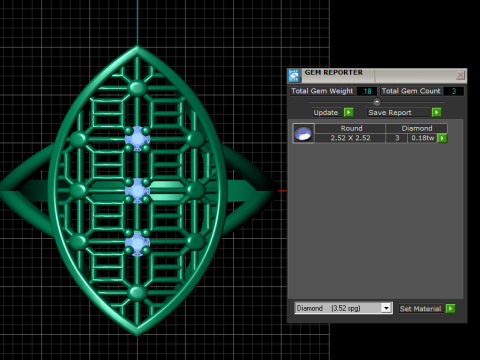 Stylish gold ring PANDANT 3D PRINTABLE MODAL 3D Print Model