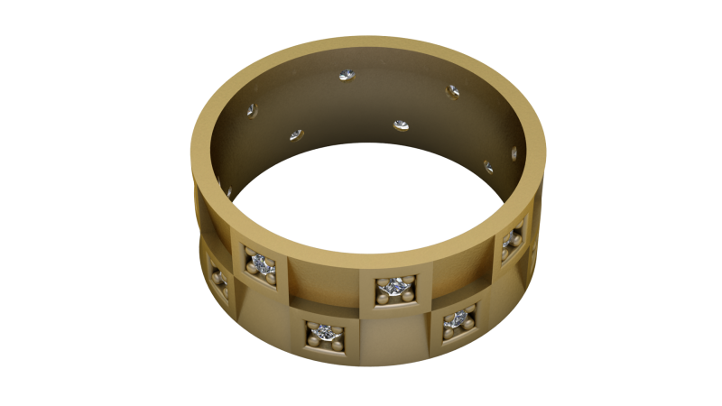 Round ring PANDANT 3D PRINTABLE MODAL 3Dプリントモデル .c4d .max .obj .3ds .fbx .stl .blend 