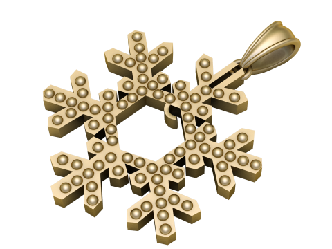 Gold star PANDANT 3D PRINTABLE MODAL Modèles 3D en vedette
