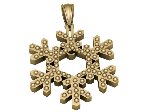 Gold star PANDANT 3D PRINTABLE MODAL Modello di stampa 3D