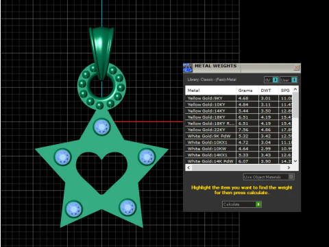 Stylish gold star PANDANT 3D PRINTABLE MODAL 3D Print Model