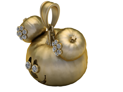Archivo MICKEY MOUSE PANDANT 3D PRINTABLE MODAL 3D Print Model