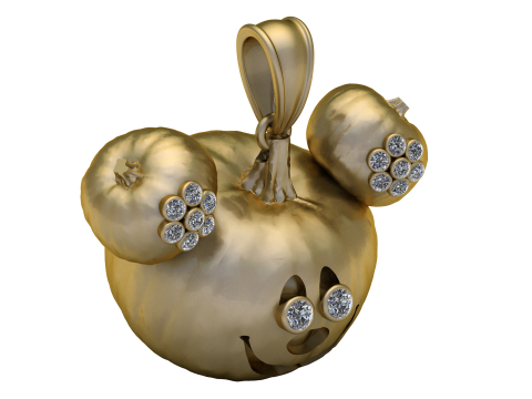 Archivo MICKEY MOUSE PANDANT 3D PRINTABLE MODAL 3D Print Model
