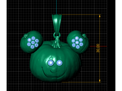 Archivo MICKEY MOUSE PANDANT 3D PRINTABLE MODAL 3D Print Model