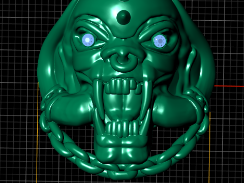 Skull ring PANDANT 3D PRINTABLE MODAL 3D प्रिंट मॉडल