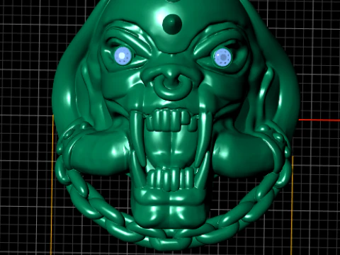 Skull ring PANDANT 3D PRINTABLE MODAL 3D Print Model