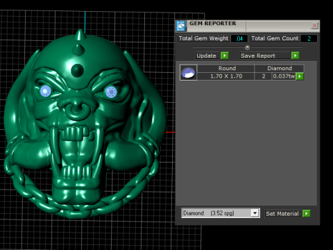 Skull ring PANDANT 3D PRINTABLE MODAL 3D प्रिंट मॉडल