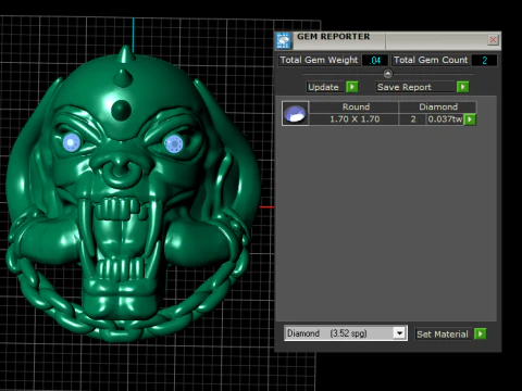 Skull ring PANDANT 3D PRINTABLE MODAL 3D Print Model