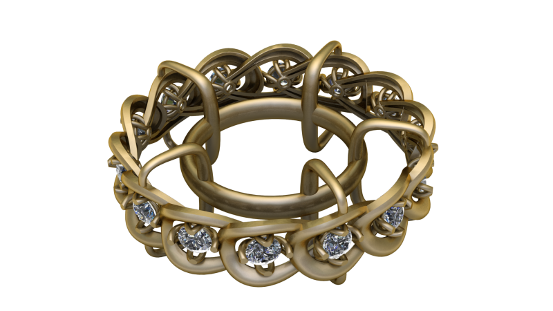 RING PANDANT 3D PRINTABLE MODAL 3D 프린트 모델 .c4d .max .obj .3ds .fbx .stl .blend 
