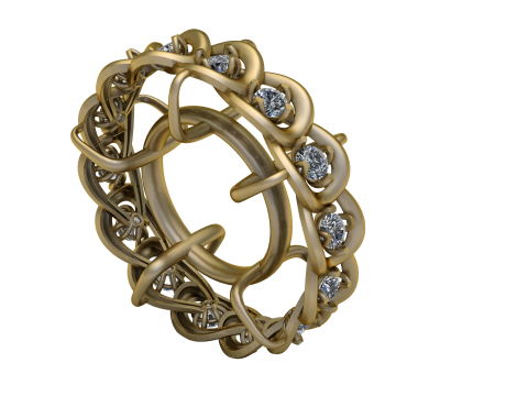 RING PANDANT 3D PRINTABLE MODAL 3D 프린트 모델